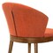 Armen Living Arcadia and Juno 48" Round Orange and Walnut Wood 5 Piece Dining Set SETARDI5JNWAOR48 - alternate 3